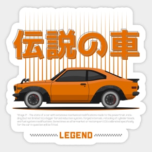 Tuner Orange RX3 JDM Sticker